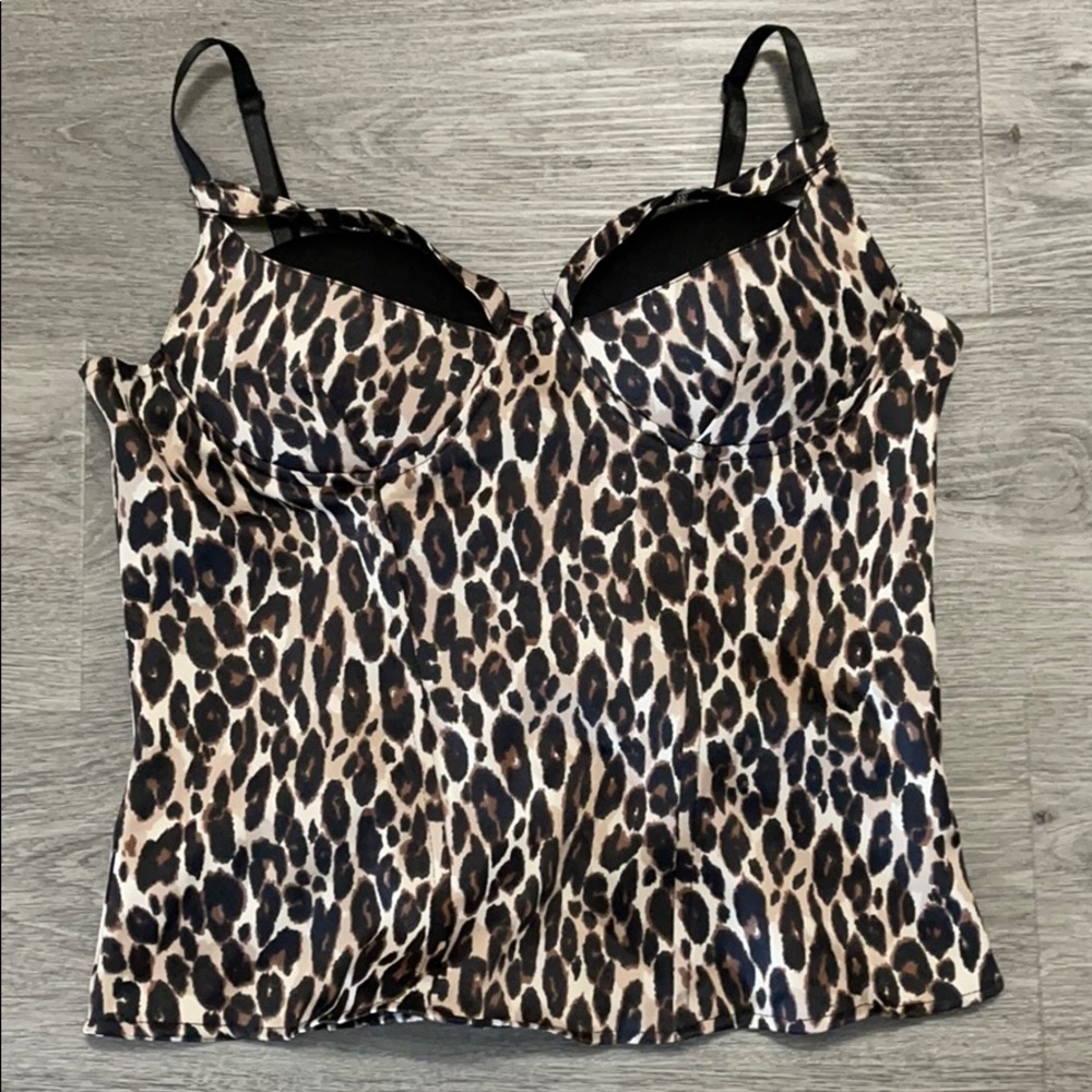 💜 NWOT Charlotte Russe Leopard Corset